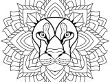 Coloriage Mandala Animaux Facile Dessin Mandala Lion A Colorier