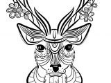 Coloriage Mandala Biche Coloriage Animaux Cerf Manman Stuffies Pinterest