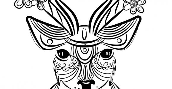Coloriage Mandala Biche Coloriage Animaux Cerf Manman Stuffies Pinterest