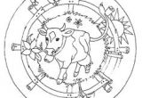 Coloriage Mandala Biche Coloriage Mandala Animaux Sur Hugolescargot Hugolescargot