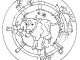 Coloriage Mandala Biche Coloriage Mandala Animaux Sur Hugolescargot Hugolescargot