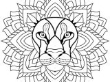 Coloriage Mandala Biche Dessin Mandala Lion A Colorier Coloring Pages