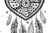 Coloriage Mandala Coeur Difficile Coloriage D’un Mandala attrape Rêve Cœur Hugolescargot