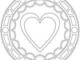 Coloriage Mandala Coeur Facile Coloriage Coeur Mandala Facile