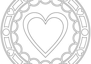 Coloriage Mandala Coeur Facile Coloriage Coeur Mandala Facile