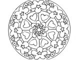 Coloriage Mandala Coeur Facile Coloriage Mandala Coeur A Imprimer Gratuit