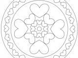 Coloriage Mandala Coeur Facile Coloriage Mandala Cœur Facile à Imprimer Et Colorier