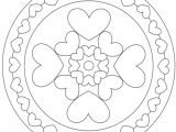 Coloriage Mandala Coeur Facile Coloriage Mandala Cœur Facile à Imprimer Et Colorier