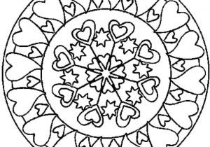 Coloriage Mandala Coeur Facile Coloriage204 Coloriage Mandala Coeur