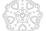 Coloriage Mandala Coeur Facile Mandala Coeur à Colorier Facile Momes