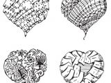 Coloriage Mandala Fleur Et Coeur Coloriage 4 Coeurs Numéro 4 Coeurs