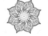 Coloriage Mandala Fleur Et Coeur Mandala De Fleur De Griffonnage Illustration De Vecteur