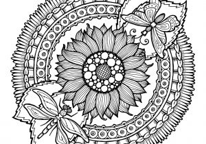 Coloriage Mandala Fleur Et Papillon Facile Mandala Fleurs Et Papillon Coloriage Mandalas