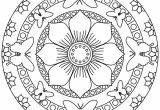 Coloriage Mandala Fleur Et Papillon Mandala Papillons Et Fleurs Mandalas Coloriages