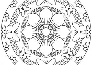 Coloriage Mandala Fleur Et Papillon Mandala Papillons Et Fleurs Mandalas Coloriages