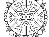 Coloriage Mandala Hiver Maternelle Coloriage Mandala Flocon