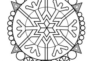 Coloriage Mandala Hiver Maternelle Coloriage Mandala Flocon