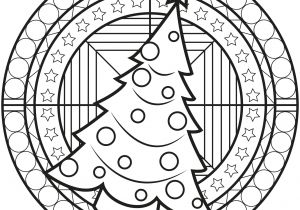 Coloriage Mandala Noel A Imprimer Gratuit Chrstmas Mandala with A Christmas Tree M&alas Adult