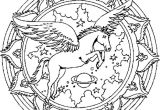 Coloriage Mandala Pegase Coloriage Mandala Pégase En Ligne Gratuit   Imprimer