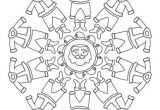 Coloriage Mandala Pere Noel Coloriage à Imprimer Mandala Du Père Noël