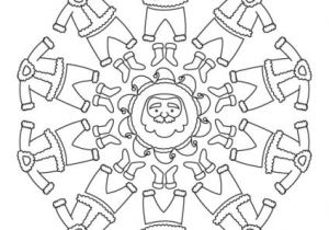 Coloriage Mandala Pere Noel Coloriage à Imprimer Mandala Du Père Noël