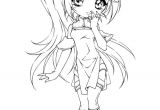 Coloriage Manga Fille Chibi Coloriage   Imprimer Manga Pour Fille