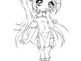 Coloriage Manga Fille Chibi Coloriage   Imprimer Manga Pour Fille