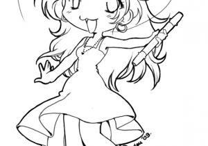 Coloriage Manga Fille Chibi Coloriage   Imprimer Manga Pour Fille