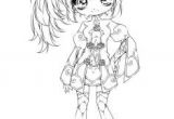 Coloriage Manga Fille Chibi Side Pony Tail Girl Jamila by Sureya