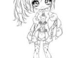 Coloriage Manga Fille Chibi Side Pony Tail Girl Jamila by Sureya