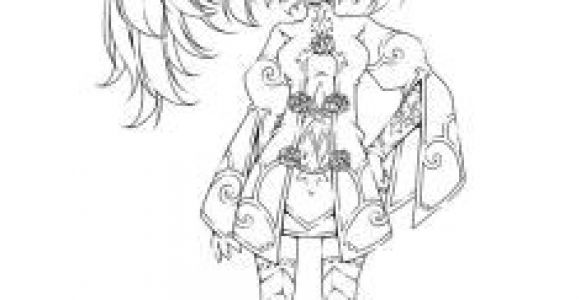 Coloriage Manga Fille Chibi Side Pony Tail Girl Jamila by Sureya