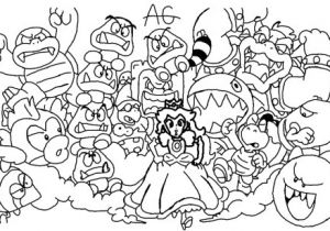 Coloriage Mario 3d World Coloriage Super Mario 3d Land