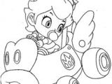 Coloriage Mario Kart Peach Super Mario Bros Party Ideas and Freebies Pinterest