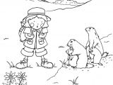 Coloriage Marmotte Montagne Coloriage 6 Vacances Marmotte Sur Hugolescargot