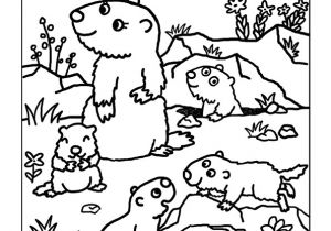 Coloriage Marmotte Montagne Coloriage Maman Marmotte Et Ses Bébés