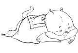 Coloriage Marmotte Qui Dort Coloriage Marmotte Endormie En Ligne Gratuit   Imprimer