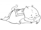 Coloriage Marmotte Qui Dort Coloriage Marmotte Endormie En Ligne Gratuit   Imprimer