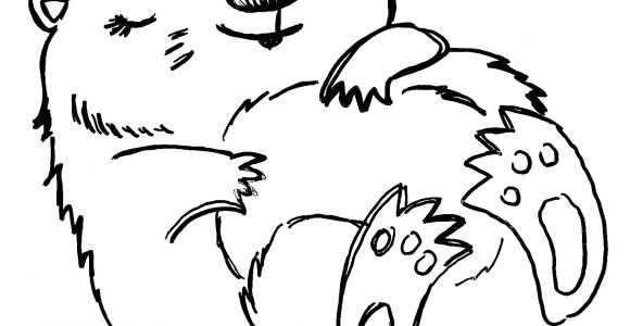 Coloriage Marmotte Qui Dort Marmotte 2 Animaux – Coloriages   Imprimer