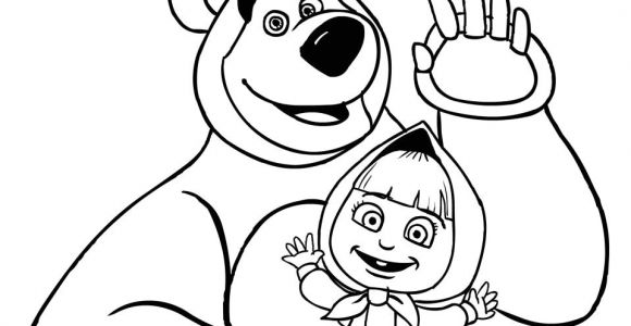 Coloriage Masha Et Coloriage Masha Et Michka Bonjour A tous Jecolorie