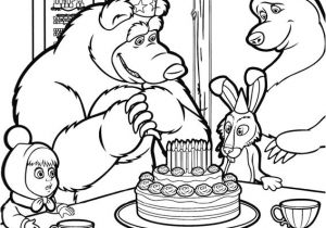 Coloriage Masha Et Michka Anniversaire Coloriage Anniversaire Masha Et Michka Dessin Gratuit   Imprimer