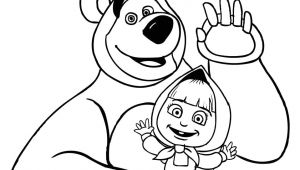 Coloriage Masha Et Michka En Ligne Coloriage Masha Et Michka Bonjour A tous Dessin