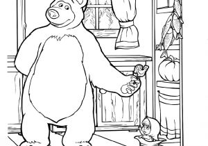 Coloriage Masha Et Michka En Ligne Coloriage Masha Et Michka Dans Une Maison Dessin