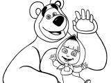 Coloriage Masha Et Michka Gratuit A Imprimer Coloriage Masha Et Michka Bonjour A tous Jecolorie