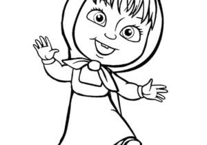 Coloriage Masha Et Michka Gratuit A Imprimer Coloriage Masha Et Michka Est Joyeuse Dessin  Imprimer