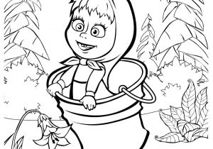 Coloriage Masha Et Michka Gratuit A Imprimer Coloriage Masha Et Michka Saute Et Samuse Dessin