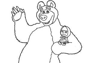 Coloriage Masha Et Michka Gratuit à Imprimer Universal Club Des Petites Stars