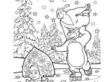 Coloriage Masha Et Michka Noel Coloriage De Masha Et Michka Dessin Ours A Colorier   Colorier