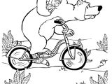 Coloriage Masha Et Michka Noel Coloriage Masha Et Michka Sur Le Vélo Dessin Gratuit   Imprimer