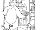 Coloriage Masha Et Michka Pdf Coloriage Masha Et Michka Dans Une Maison Dessin