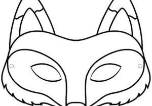 Coloriage Masque à Imprimer Pdf Masque Renard A Colorier